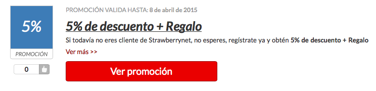 Promoción Strawberrynet Disfruta de las promociones y códigos descuento en Strawberrynet