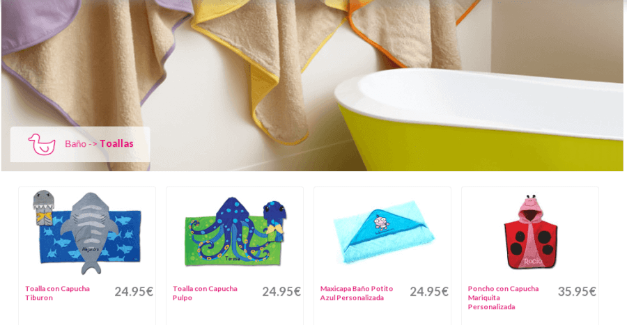 Toallas Tutete.com Artículos de baño Tutete.com