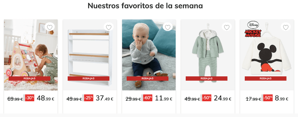 Los productos más vendidos en Vertbaudet