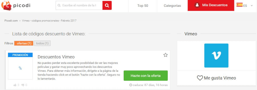 codigos descuento de la tienda online vimeo codigos descuento vimeo
