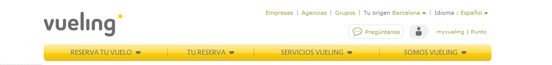 Vueling logo Vueling - aerolínea española muy barata