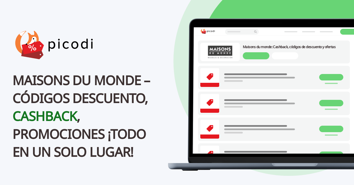 Codigo descuento Maisons du monde Abril