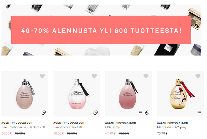 Huikeita alennuksia
