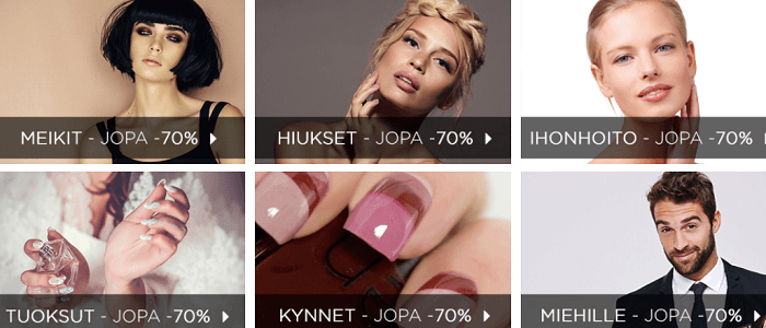 Huimia alennuksia eri tuoteryhmissä