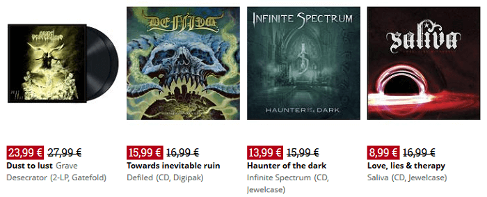 EMP:stä löydät paljon ale-cd:itä ja -LP:itä