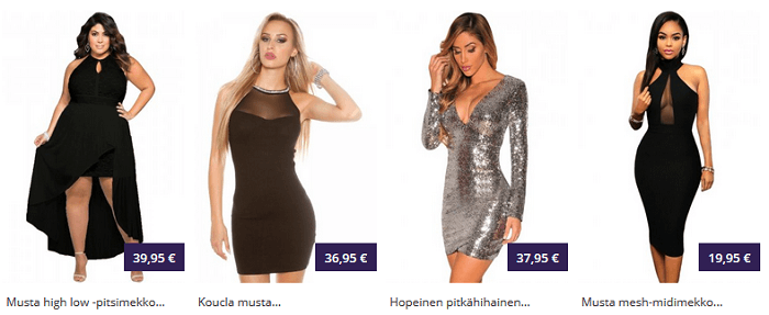 Näyttävää ja seksikästä pukeutumista arkeen ja juhlaan