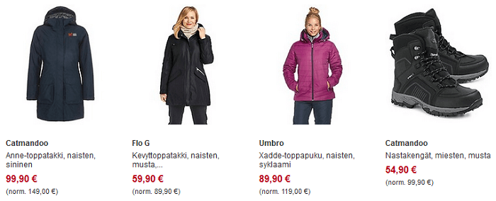 Suosittuja tarjoustuotteita