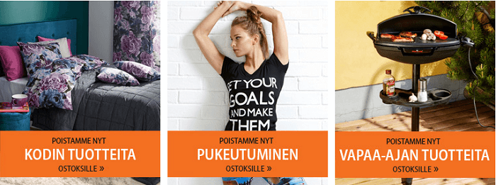 Poistotuotteita edullisesti!