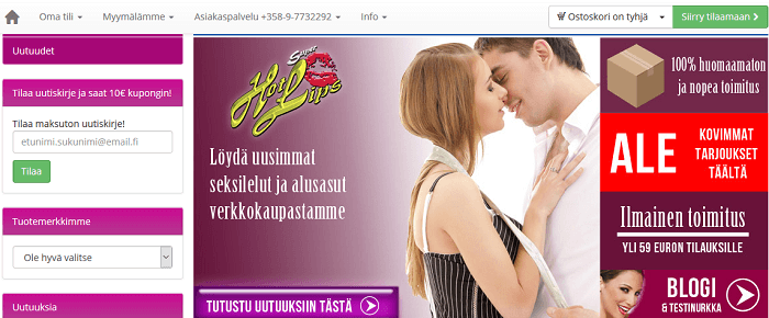 Verkkokaupan tuotteita ja palveluita