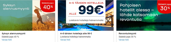 Loistavia alennuskampanjoita