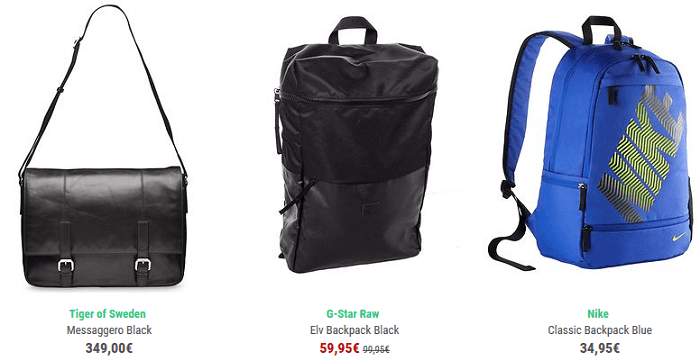 Normaalihintaisia ja alennettuja miesten asusteita