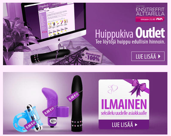 ilmaislahja ja houkuttelevia kampanjoita