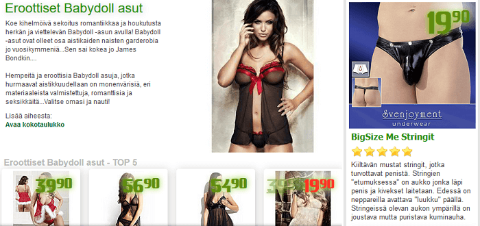 Seksikkäitä asuja naisille ja miehille