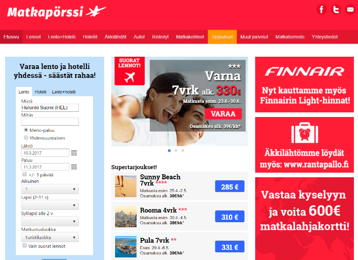 Luotettava Matkapörssi