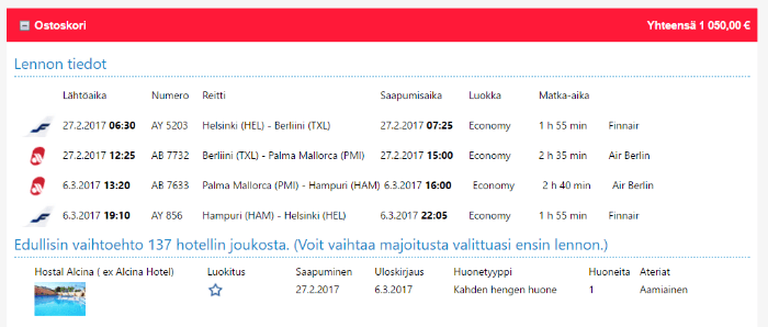 Valitse suosikkikohteesi ja varaa