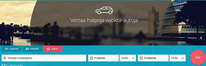 Löydä sopiva vuokra-auto
