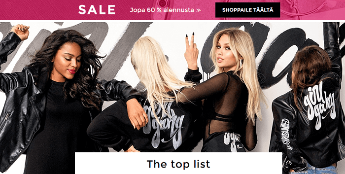 TOP-listalta löydät yleiset suosikit