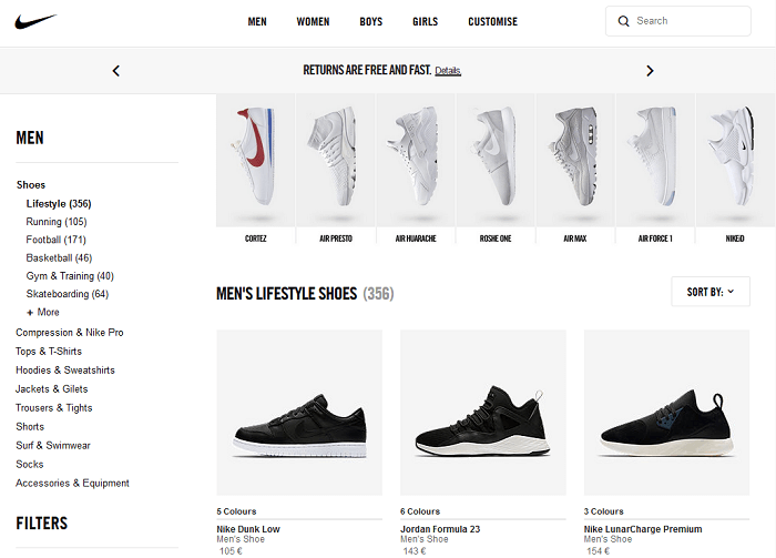 nike kenkävalikoima etukoodi tarjous