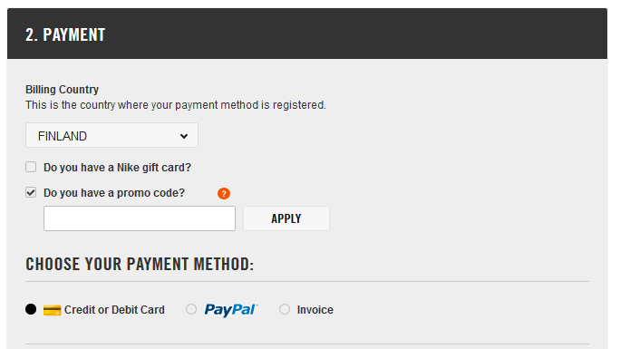 nike etukoodin käyttäminen tarjous alennuskoodi