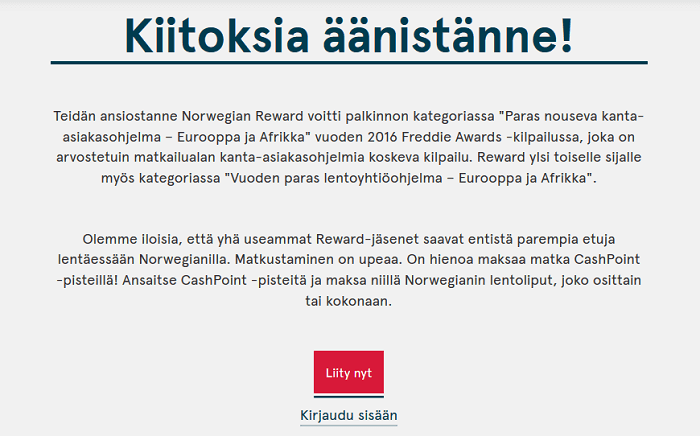 palkittu kanta-asiakasohjelma