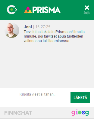 Prisman asiakaspalvelu auttaa