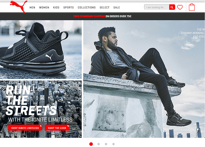 puma etusivu tarjouksia katselemassa etukoodi