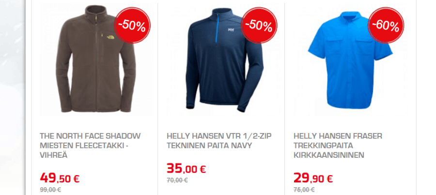 Outletista järisyttävän edullisesti Outletista erinomaiset tarjoukset