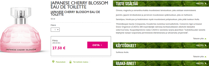 Tutustu tuotetietoihin ja lisää ostoskoriin Osta-painikkeesta