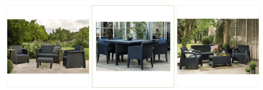 Απόλαυσε την πλούσια ποικιλία σε έπιπλα κήπου που θα ομορφύνουν τον εξωτερικό χώρο! Απόλαυσε την πλούσια ποικιλία σε έπιπλα κήπου που θα ομορφύνουν τον εξωτερικό χώρο!