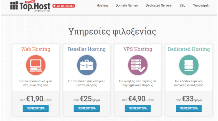 εκπτώσεις Tophost