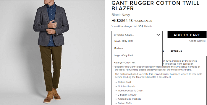 End Clothing cart Checkout at End Clothing