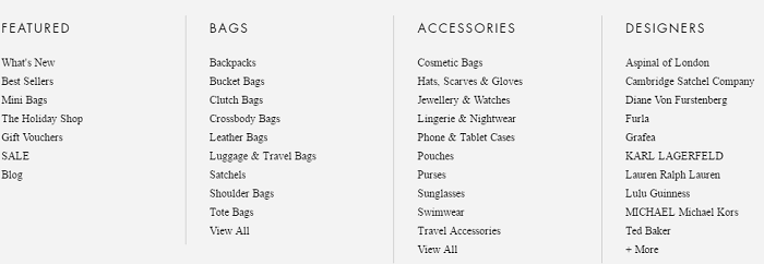 Different products at MyBag Wide selection of products at MyBag