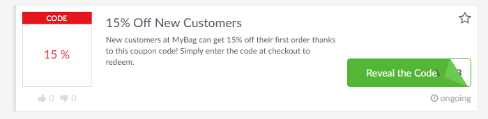 MyBag discounts MyBag speciak promotions