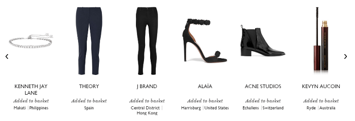 Net-A-Porter range Items available at Net-A-Porter