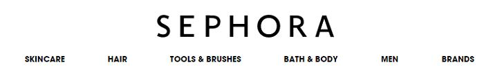 Different categories at Sephora Sephora categories
