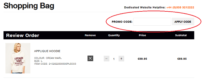 Superdry Promo Code