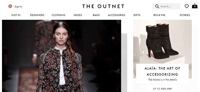 The Outnet online shop The Outnet website