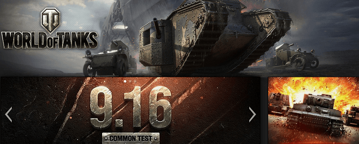 World of Tanks game World of Tanks website