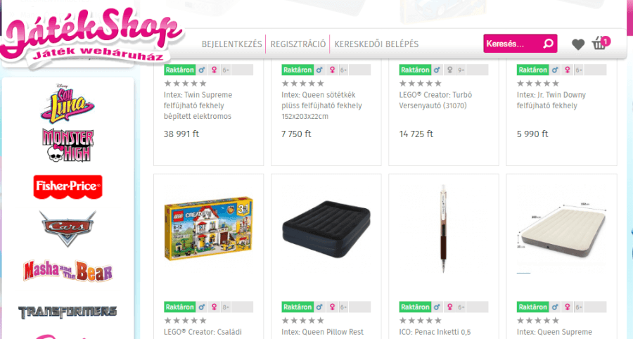 fooldal jatekshop fooldal