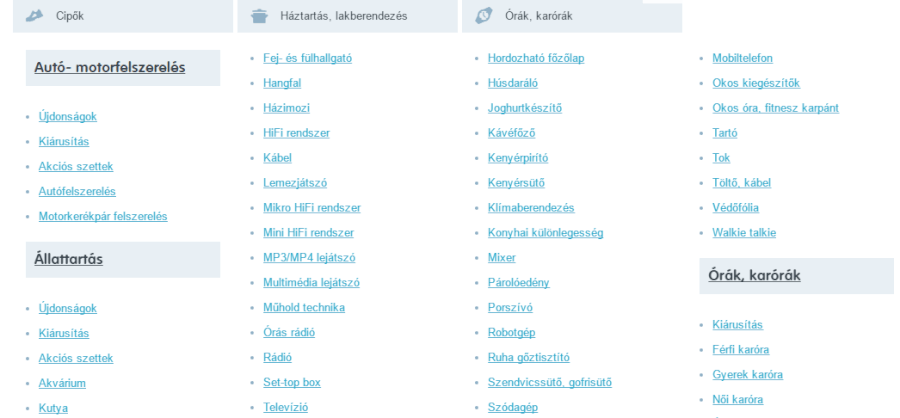 termekek mall termekek