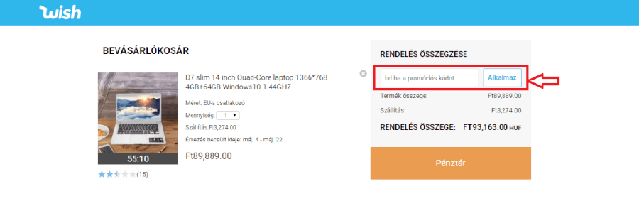 kuponkod wish kuponkod