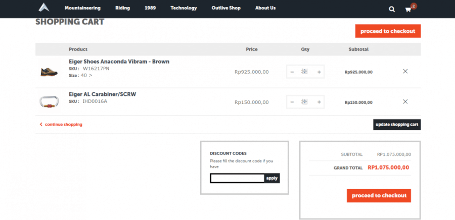 Cara Menggunakan Kode Diskon Eiger Adventure