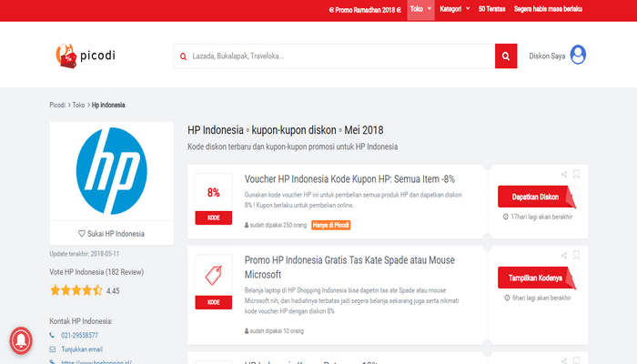 Cari Kode Diskon HP Indonesia di Picodi