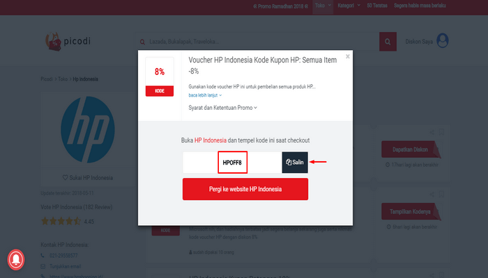 Copy Kode Diskon HP Indonesia