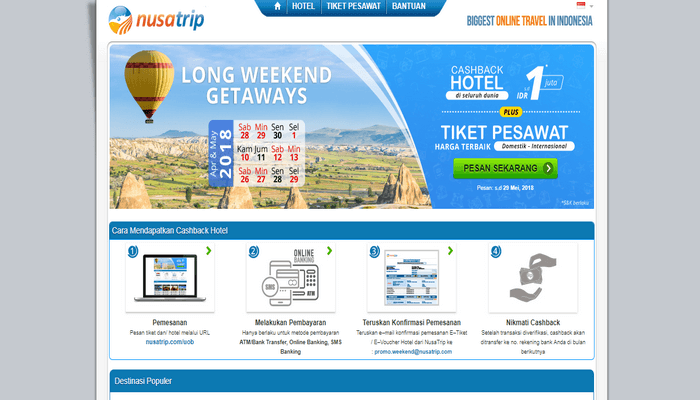 Tawaran promo diskon NusaTrip