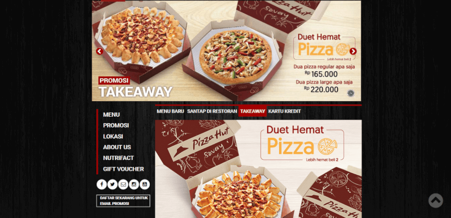 Diskon take away Pizza Hut