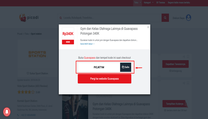 Kode diskon Sports Station dari Picodi