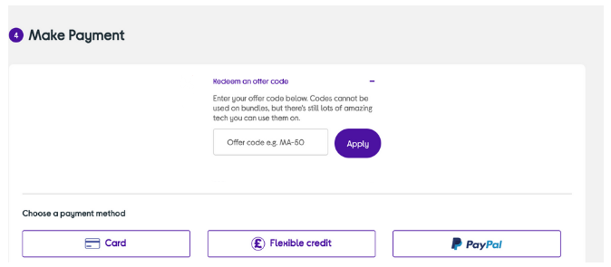 currys how to use a code