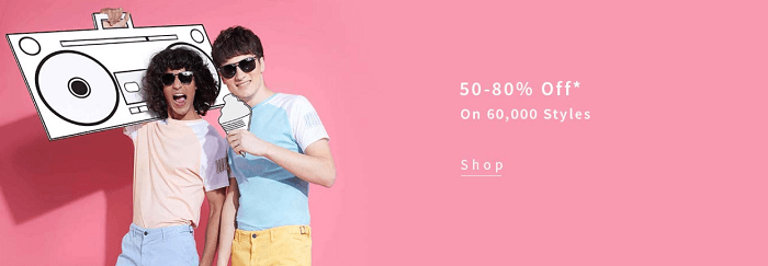 Men's clothing on offer