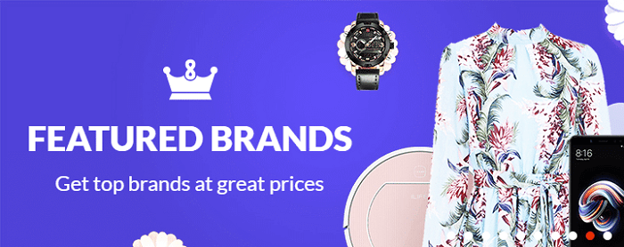 Featured brands and products